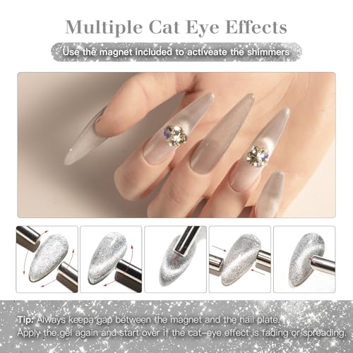Cat Eye Gel Nail Polish with Magnet Stick - Save with Code AUQES27X - Image 6