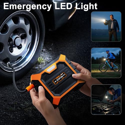 Tire Inflator Portable Air Compressor DC 12V Air Compressor Portable with Digital Pressure Gauge Air Pump for Car Tires - Car Accessories Bike, Ball, Motor - image 4