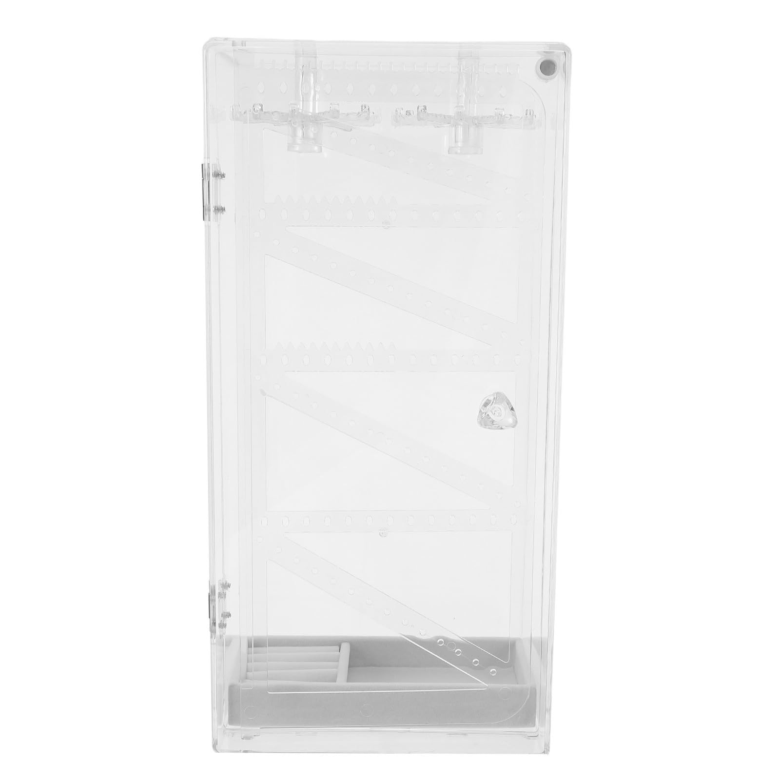 Caja Organizadora Giratoria para Collares y Pulseras con Ganchos
