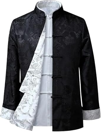 Chinese Style Mens Shirts Kung Fu Coats Tang Suit Traditional Clothing for Men Jackets Hanfu Men