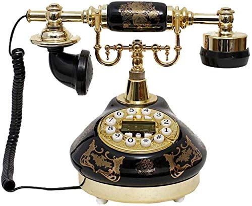 Téléphone rétro européen HJMMWT en résine de luxe pour une décoration raffinée