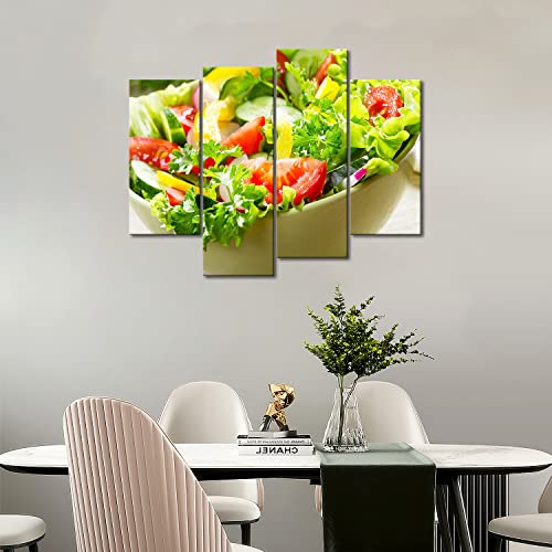 Colorful Various Salad In White Bowl Wall Art Painting The Picture Print On Canvas Food Pictures For Home Decor Decoration Gift #TOP5