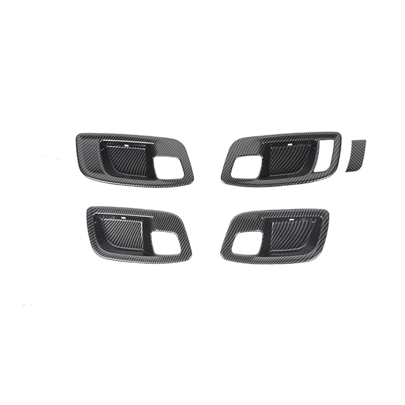 Car Accessories Carbon Fiber Door Bowl Decoration Cover Stickers for Chrysler 300C 2011-2022(Carbon Fiber)