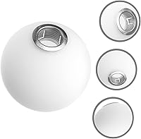 Vista 2 de DOITOOL Pantalla de globo de vidrio blanco para mesa de escritorio, luces de pared blancas para exteriores, lámpara de pantalla de globo de vidrio
