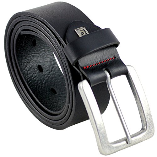 Pierre Cardin Echt Leder 1070091.010 Cintura, Nero...