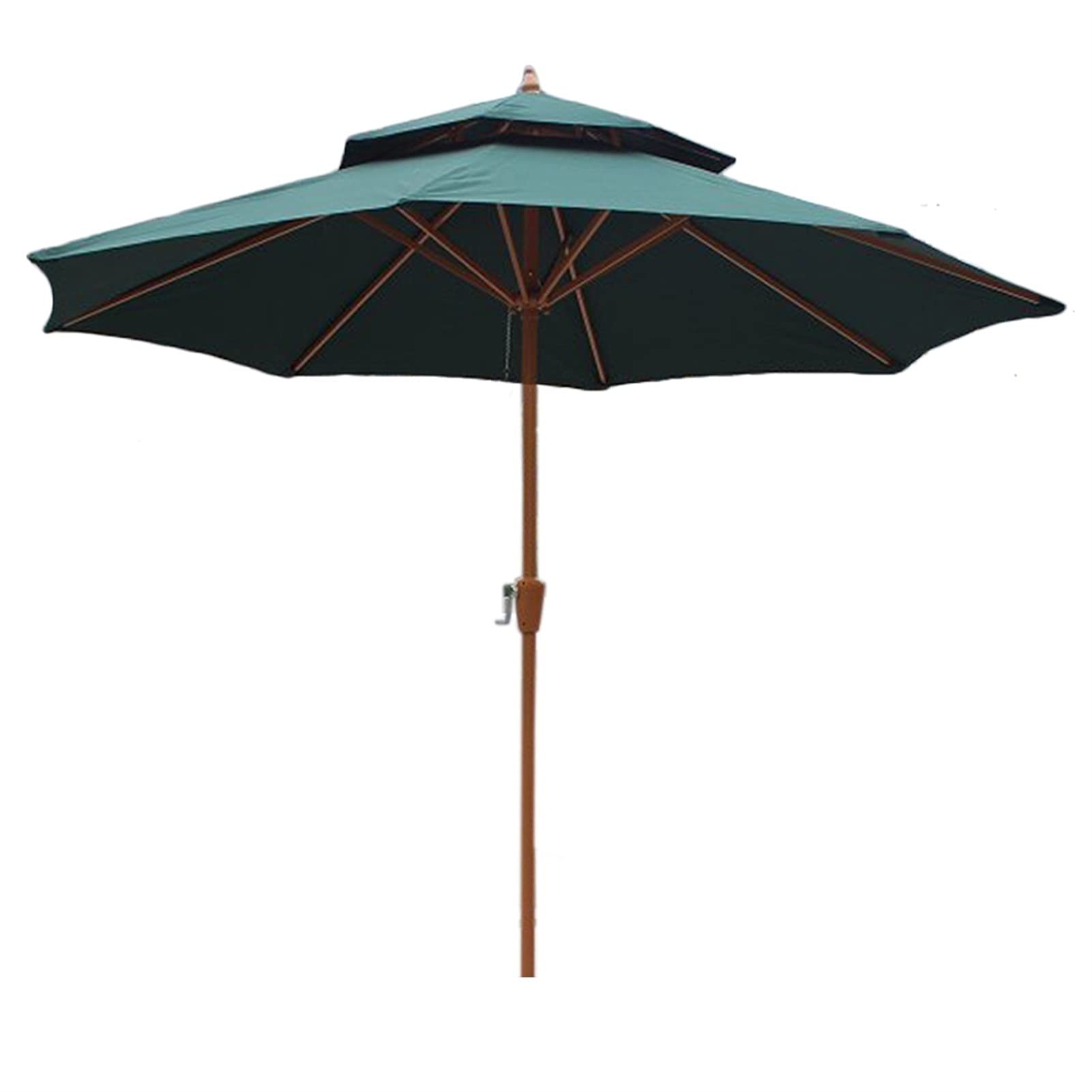 DSeenLeap 9 pies, mesa grande impermeable, sombrilla de jardín protección solar UV50+, sombrilla al aire libre para terraza/patio trasero/piscina/playa
