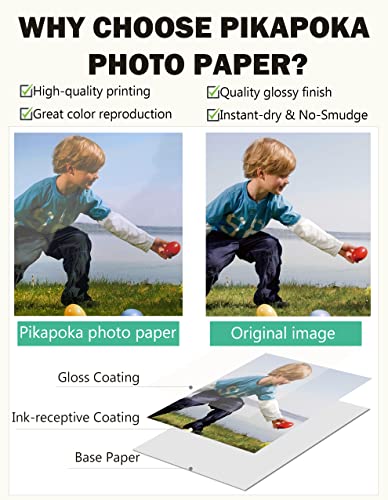 Thin Glossy Photo Flyer Paper For Chip Bags, Brouchure, 8.5 X 11, Inkjet, 120 Sheets, 30Lb, Pikapoka (P8511Ye115Gp) #TOP2