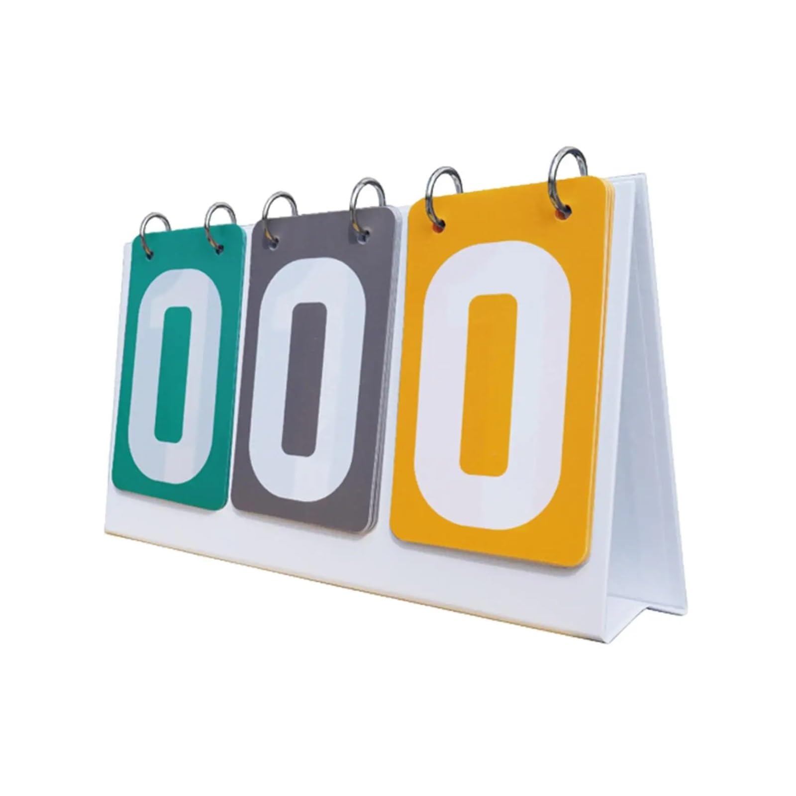 Marcador deportivo de 3 dígitos manual con tarjetas abatibles para mesa