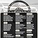 SEG Direct Car Steering Wheel Cover for F-150 Tundra Range Rover 15.5-16 inch, Black Microfiber Leather