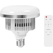 85W LED Photo Light Bulbs E27 Base Lamp with Remote Control Dimmable Daylight Bulb, LED Photo Studio Lamp Saving for Reflector and Photo Studio Softbox Home