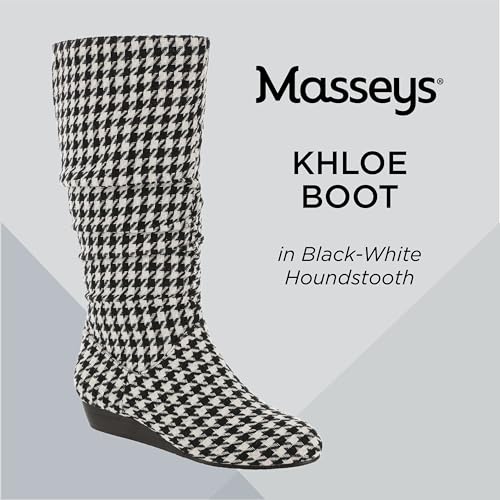 Masseys Women's Khloe Slouchy Mid Calf Wedge Boot2