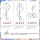 DGMI Rainbow Twirler 3 Stück, Magic Rainbow Spinner, Rainbow Spinner, Regenbogen Spinner, Regenbogen Twirler für Partys, Festivals und Kinder Erwachsene Coole Tanzrequisite