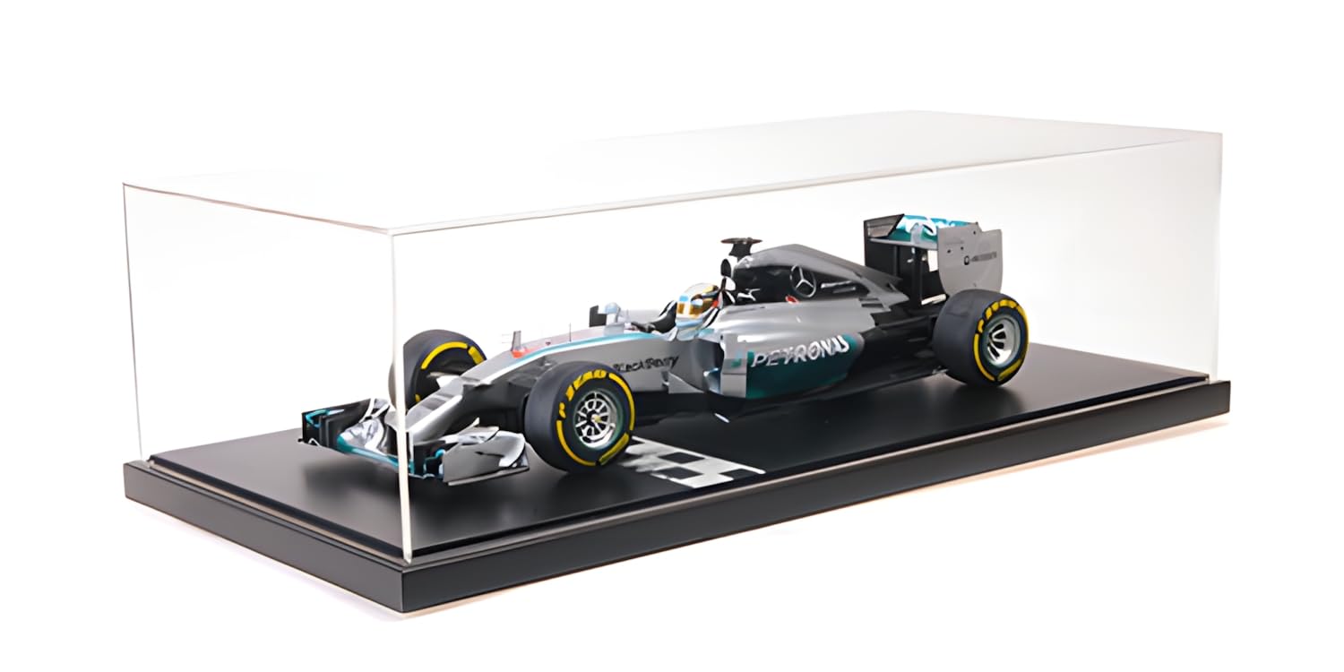 Minichamps 127140444 Mercede. A-M-G W05 Lewis Hamilton World Champion 2014 con Vetrina - Scala 1/12 - Auto in Miniatura da Collezione