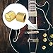 Biaungdo 6 Pcs Electric Guitar Knobs, Gold Guitar Speed Control Knobs Domed Volume Tone Metal Knob for Telecaster, Electric, Bass