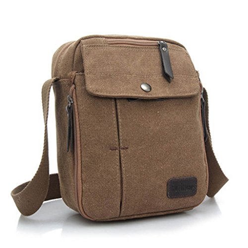 MeCool Uomo Borsa Tela Spalla Sacchetto di Marca Borsello per vintage Scuola università Sport Outdoor libri Messenger l'ufficio viaggio Tracolla Portadocumenti trekking Borse
