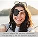 THSIREE Eye Patch, 2PCS 3D Adjustable Eyepatch, Medical Eye Patches for Right or Left Eye, Amblyopia Lazy Eye Patches for Adults and Kids, Black Gray