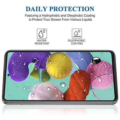 Image of Screen Protector for Samsung Galaxy A52 (Black) Tempered Glass Edge-to-Edge 6D Screen Guard With Installation Kit