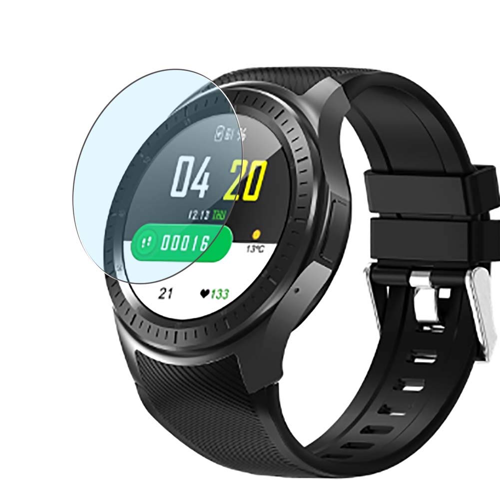 Vaxson 3-Pack Anti Blue Light Screen Protector, compatible with Makibes AT06 Smartwatch smart watch, Blue Light Blocking Film TPU Guard [ NOT Tempered Glass ]