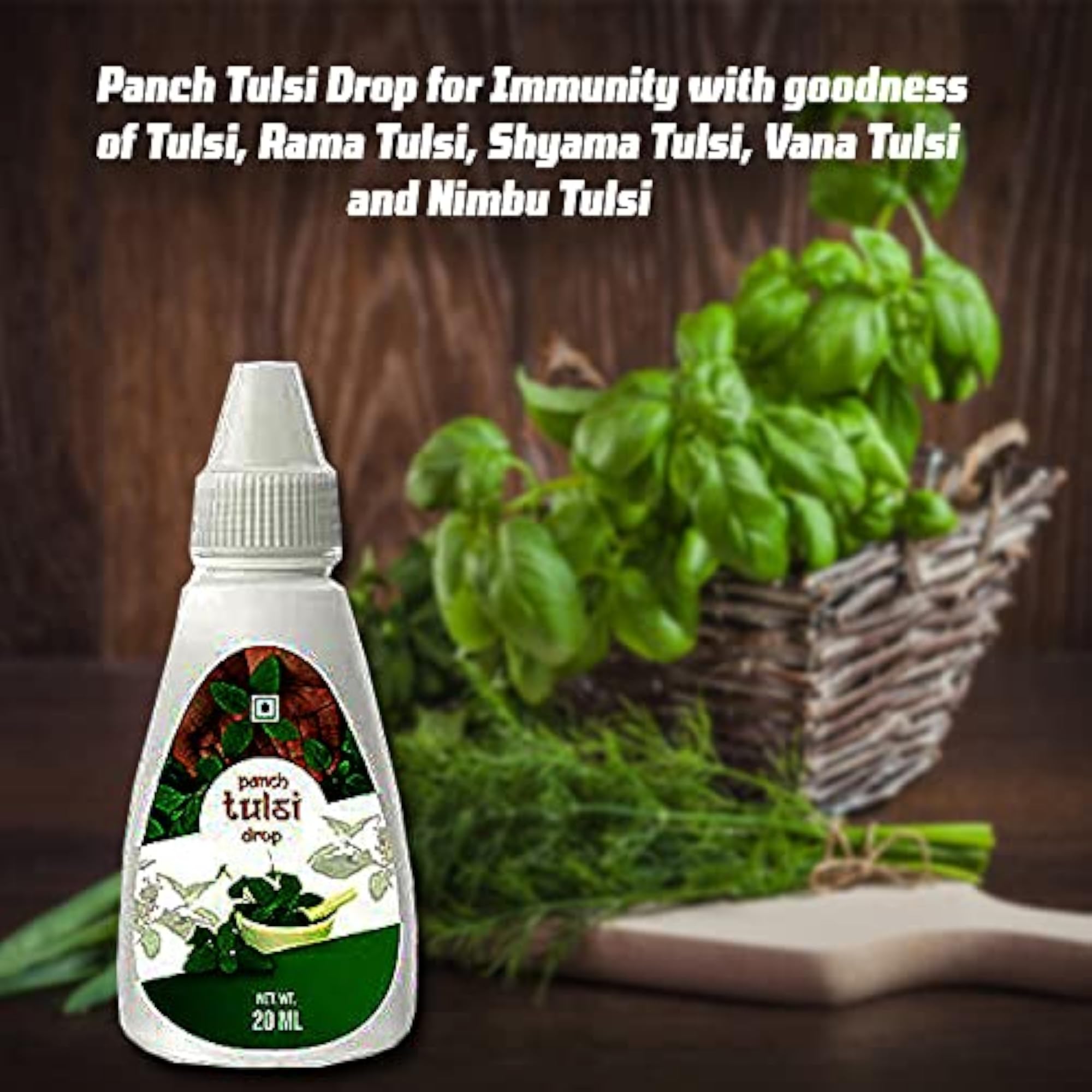 First Bud Organics Pure Tulsi Drop - 20ml x 2