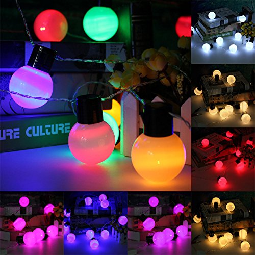 Lichten 10 m 38 ballen LED String Fairy Lights Party Xmas Trouwvakantielamp 22 0V EU Plug (Color : Purple) - Image 3