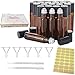 Produktbild 20 Stück Roll-on Glasflaschen Klein 10ml, Braune Roll On Flasche Leer mit Edelstahl-Roller Ball mit 1 Aufkleber + 2 Spritzen + 5 Trichter