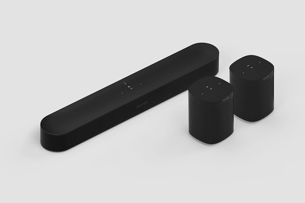 Sonos Beam Gen2 ブラック Sonos Beam (Gen 2) (czarny, 5.0 (Beam+2X One SL)) : Amazon