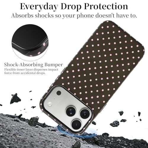 Coque iPhone 17 Pro Max cadeau idéal à pois mignons, style MagSafe chic PAKESI - 6