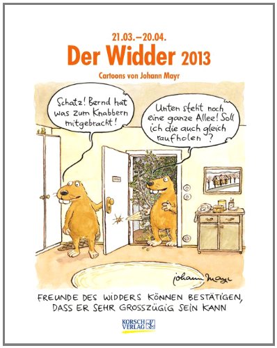 Der Widder im Jahr 2013: Cartoon-Kalender Der Widder im Jahr 2013: Cartoon-Kalender