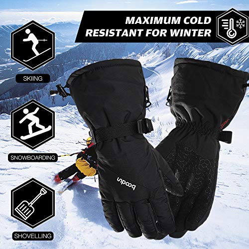 Luvas esportivas, Andoer Luvas antiderrapantes para esqui de inverno, mulheres, homens, resistentes