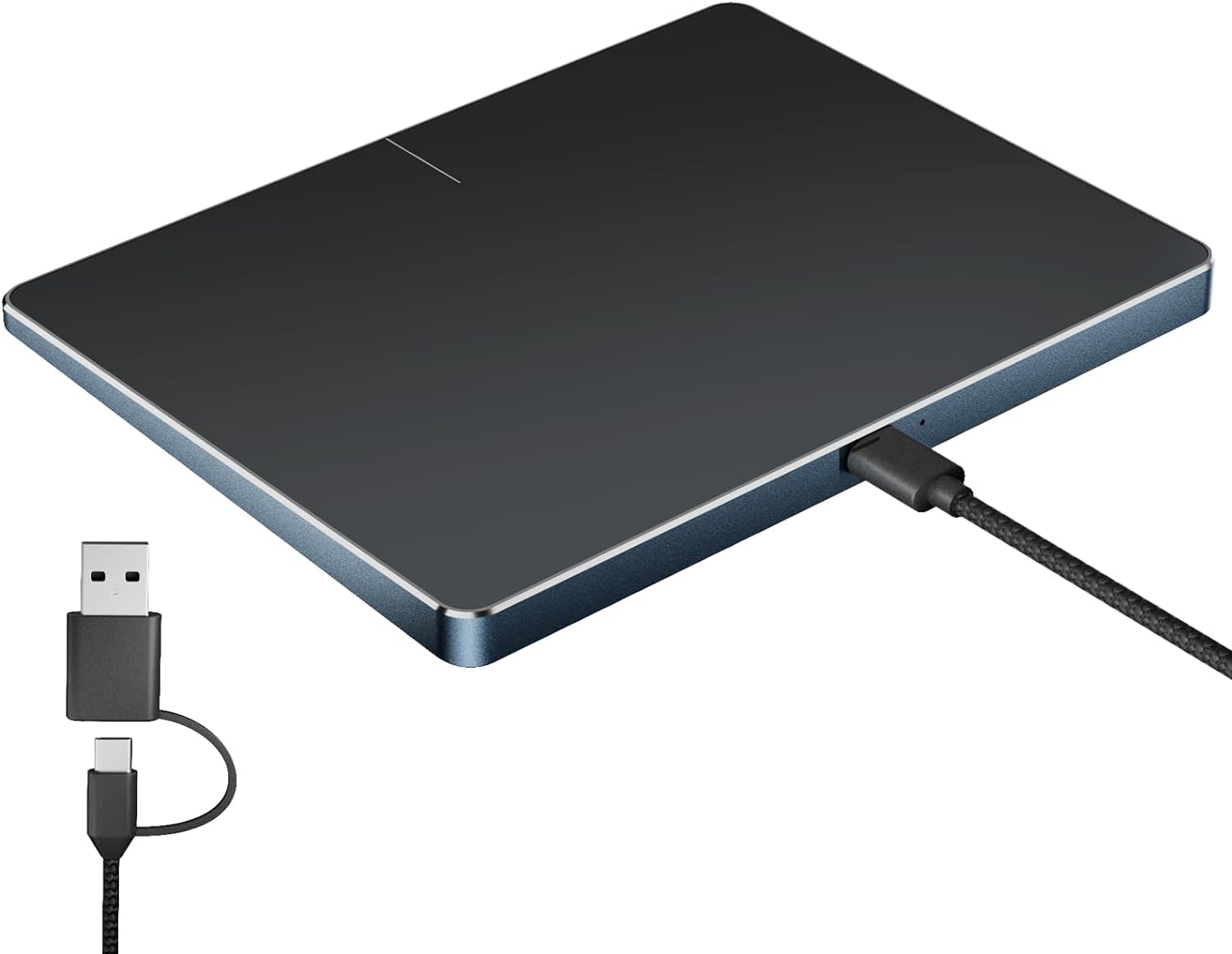 ProtoArc T1-A Touchpad para Mac: Trackpad Ratón Recargable, USB Conexión por Cable, Superficie Multi-Touch, para MacBook Air/MacBook Pro/iMac/Mac Mini