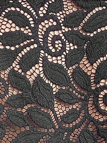 Image of SweatyRocks Women's Floral Lace 3 /4 Sleeve Open Front Short Jacket