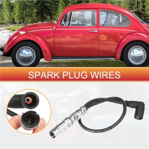 Cable de bobina de encendido compatible con Volkswagen Beetle y Golf 2