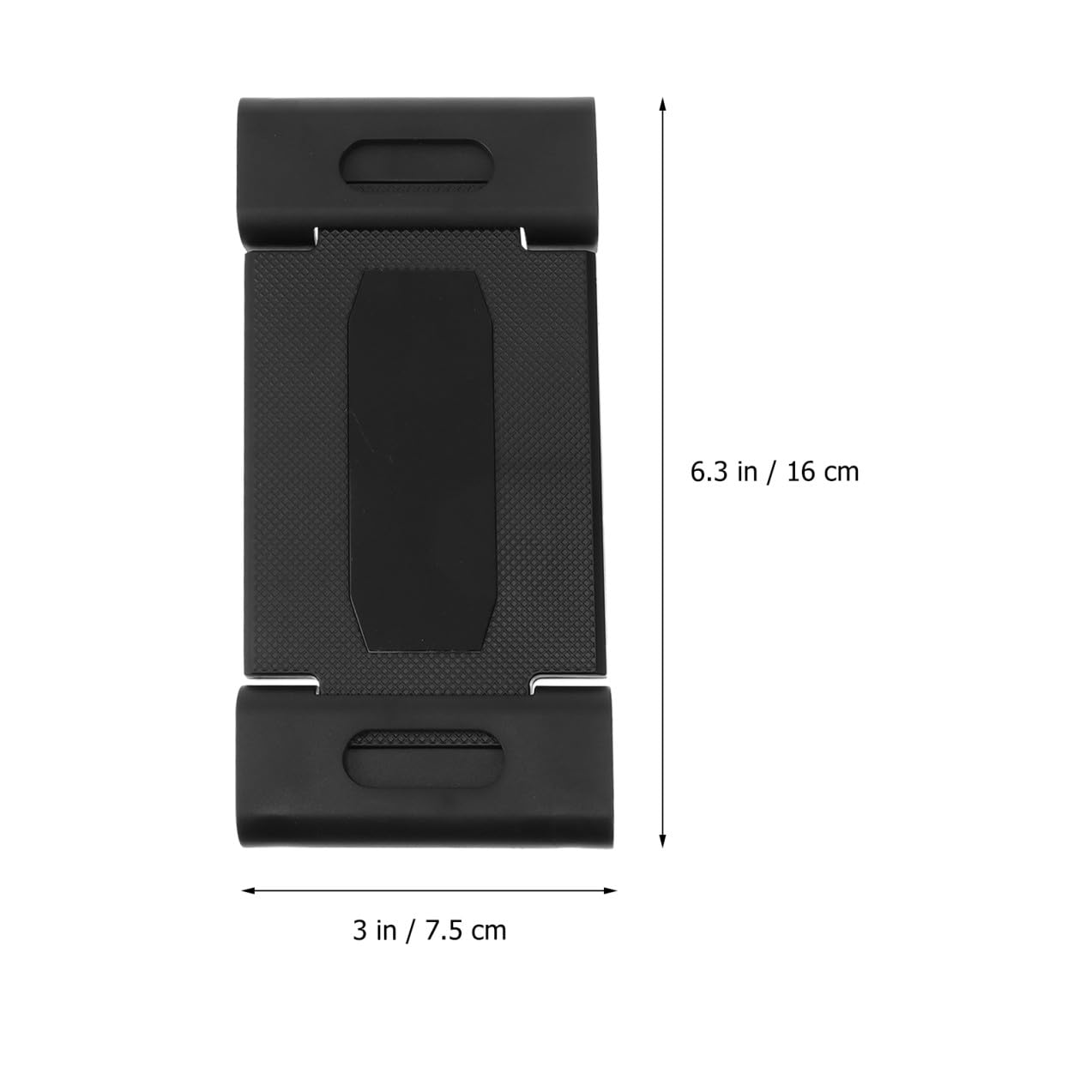 Support D'appui-tête pour Tablette de Voiture Noir Abs Silicone