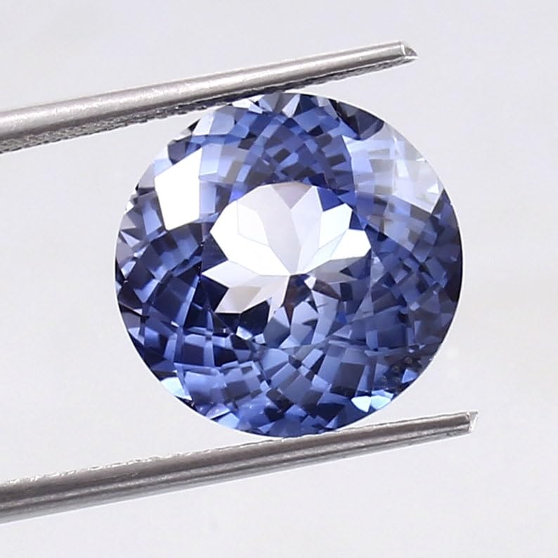 Pierre gemme saphir bleu pour bague et collier faits main créatifs - 4
