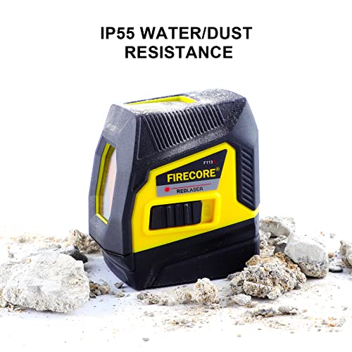 image for Firecore Cross Line Laser Level,Red Beam Self Leveling Laser Level wit