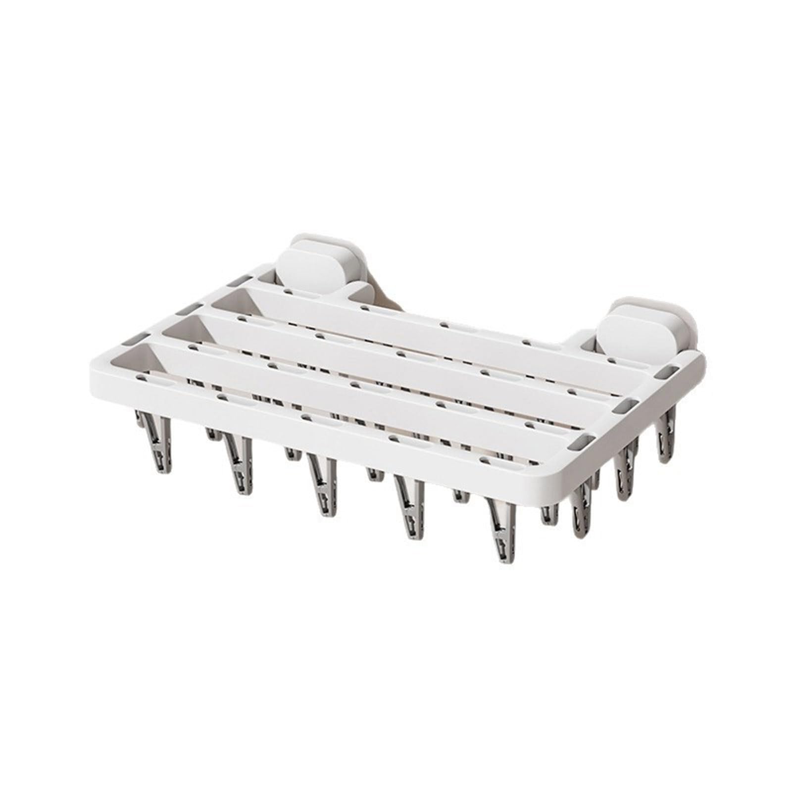 Woedpez Rustproof Sock Dryer with Foldable Arms and Multiple Clip for Quick Drying of Delicate Garments Space Saving Drying Rack