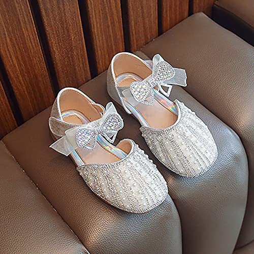 Toddler Flip Flops Girls Dress Shoes Cute Bow Mary Jane Shoes Ballerina with Satin Ankle Tie Flat Leather Boots2