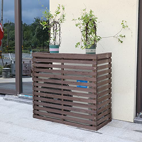 Copertura resistente per condizionatore d'aria, copertura AC in legno per esterni, schermo AC interno, recinzione privacy per unità di climatizzazione nascoste