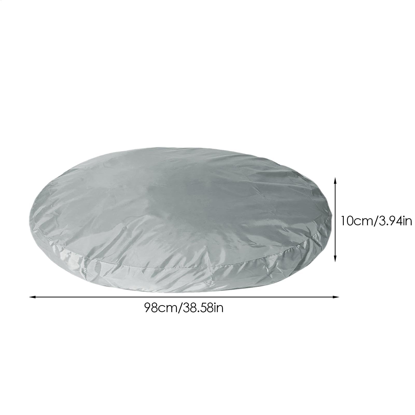 Generic Hundebett-Bezug, rund, wasserdicht, PVC und Stoff, mehrlagig, passend für 97 x 10 cm große Betten, für den Innen- und Außenbereich, mittelgroße Hunde