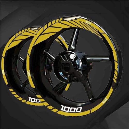 Autocollants jante CBR1000RR-R réfléchissants haute visibilité et étanches pour roue moto