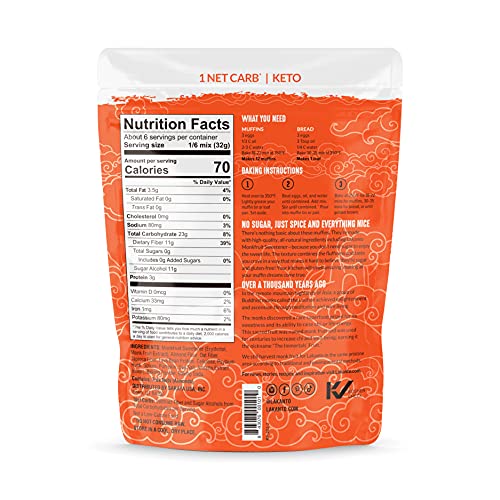 Lakanto Sugar Free Pumpkin Spice Muffin And Bread Mix - Sweetened With Monk Fruit, Keto Diet Friendly, Gluten Free, Dairy Free, 1G Net Carbs thumb #1