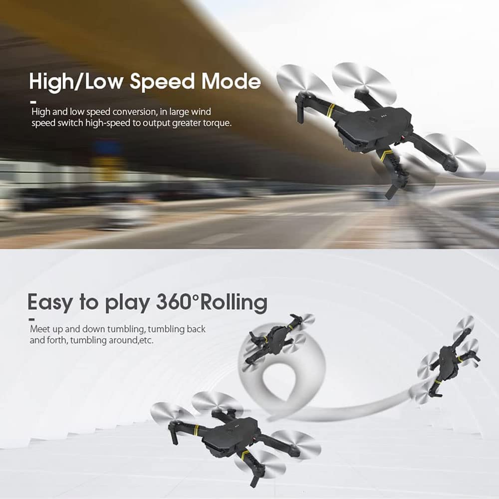 Drone with Camera for Adults and Kids -Foldable RC Quadcopter 4K HD FPV Drone Live Video with 2 Batteries Gesture/Control Teen Boys/Girls Gifts