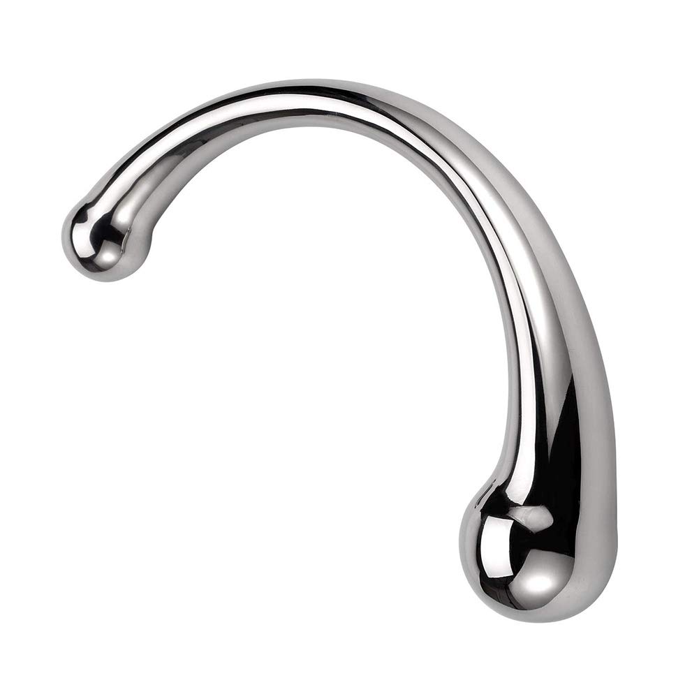 SXOVO Plug anale a doppia testa Plug anale in metallo con bacchetta pura, Dildo classici pesanti e massicci Stimolatore della vagina del punto G Giocattoli del sesso per le donne Uomini Coppia(700g)