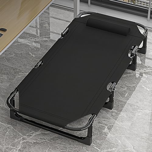 Cama portátil enrollable para adultos, ajustable en 4 posiciones, para camping, cuna, cama, tumbona, tumbona, silla para el hogar, siesta, playa, viajes