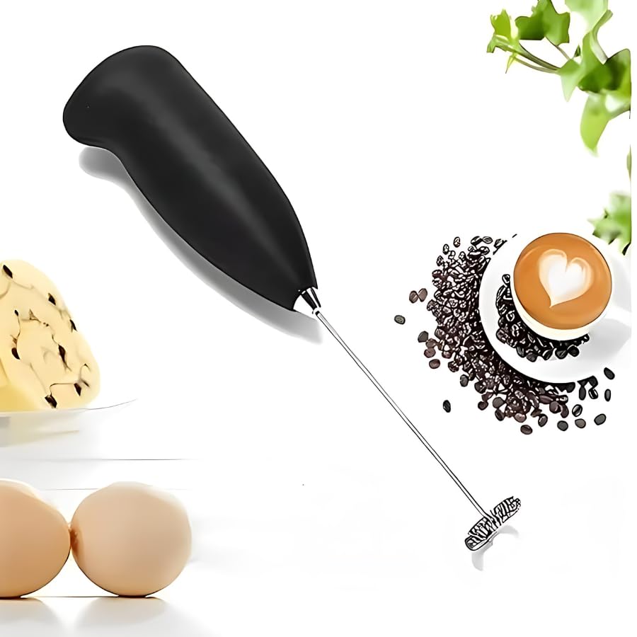 Electric Milk Frother with Handheld Whisk Beater Foam Maker for Mocktails, Coffee, Foamer, Cappuccino, Lemonade (Batteries are Not Included) (Black) (B0CY86WJDB) Amazon Price History, Amazon Price Tracker