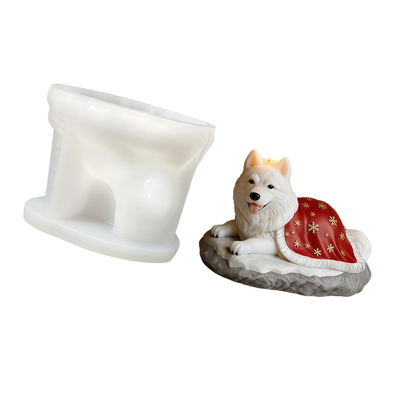 Snorvixre Multipurpose Snow Wolf Silicone for Experts with Intricate Detail Safe Materials Flexible Silicone Wolf for Experts Featuring Intricate Detail and Safe Materials