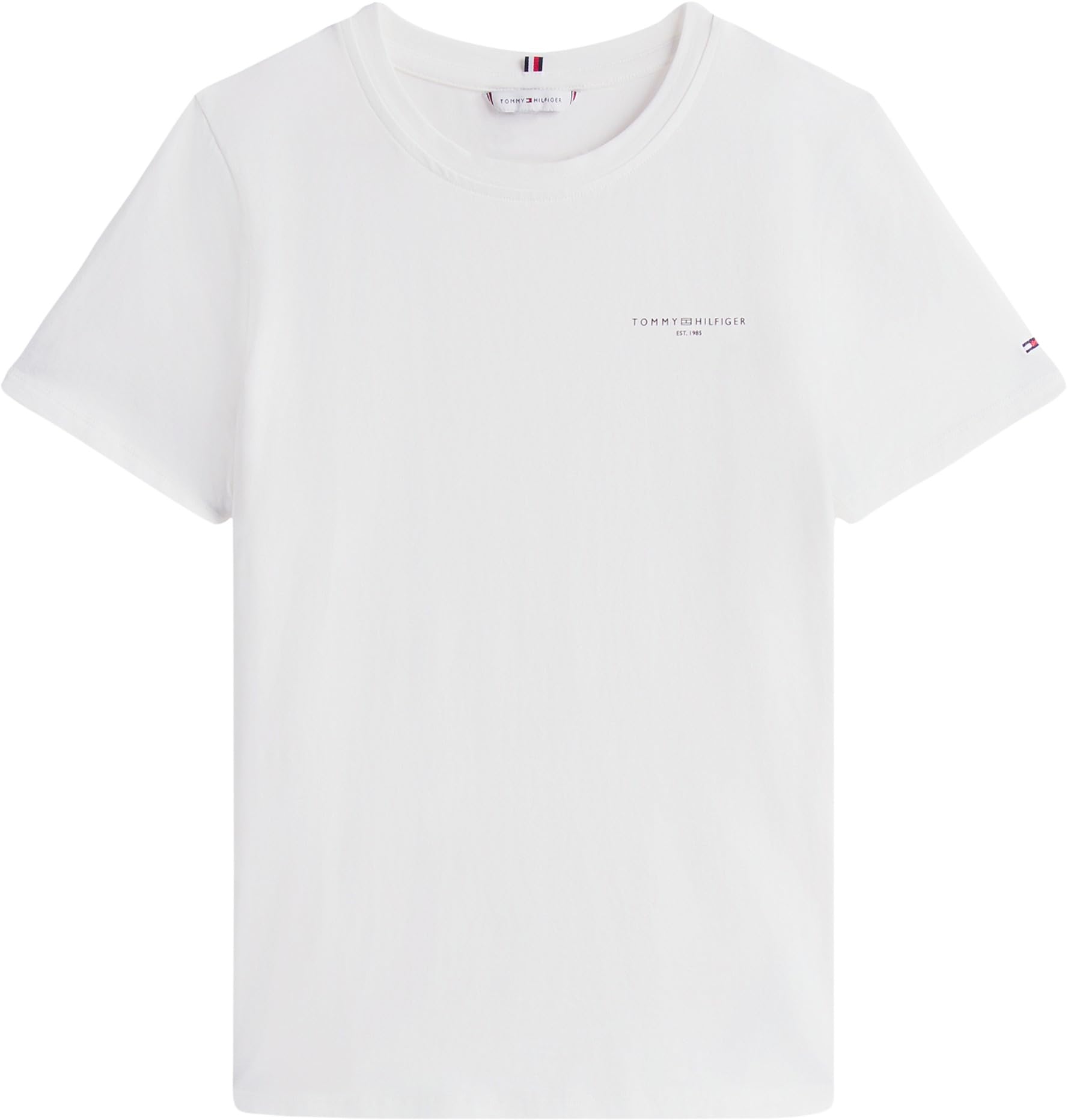 Tommy Hilfiger Damen T-Shirt Kurzarm 1985 Reg Mini Corp Logo C-Nk Ss Rundhalsausschnitt