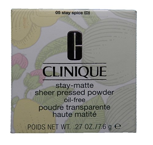 Clinique Stay-matte Sheer Pressed Powder for Women, 05 Stay Spice, 0.27 Ounce