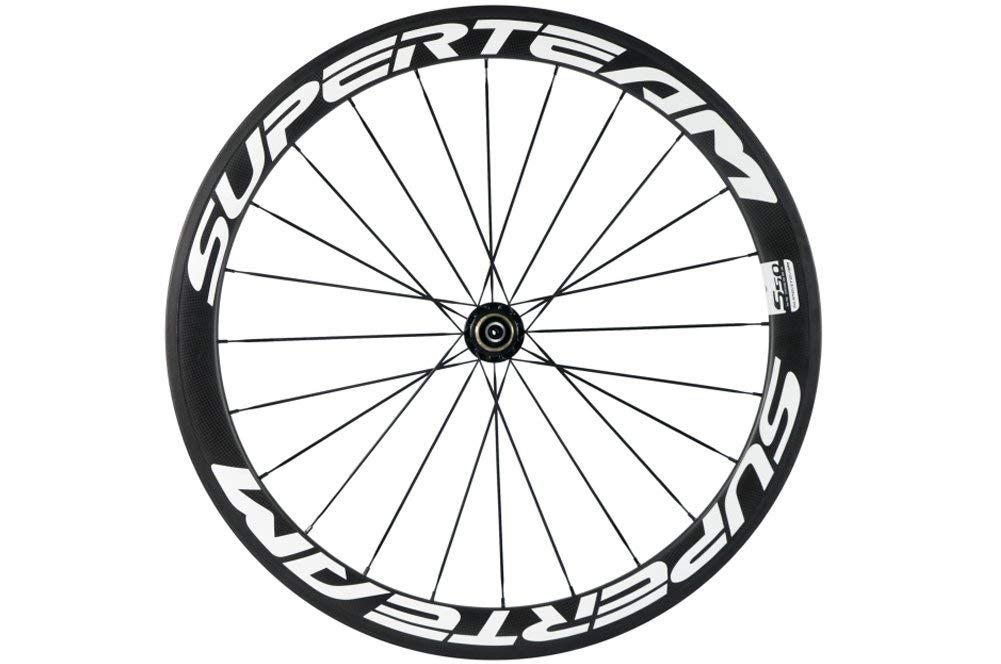 Amazon | SUPERTEAM 700c カーボンホイールセット 50mm ホワイト