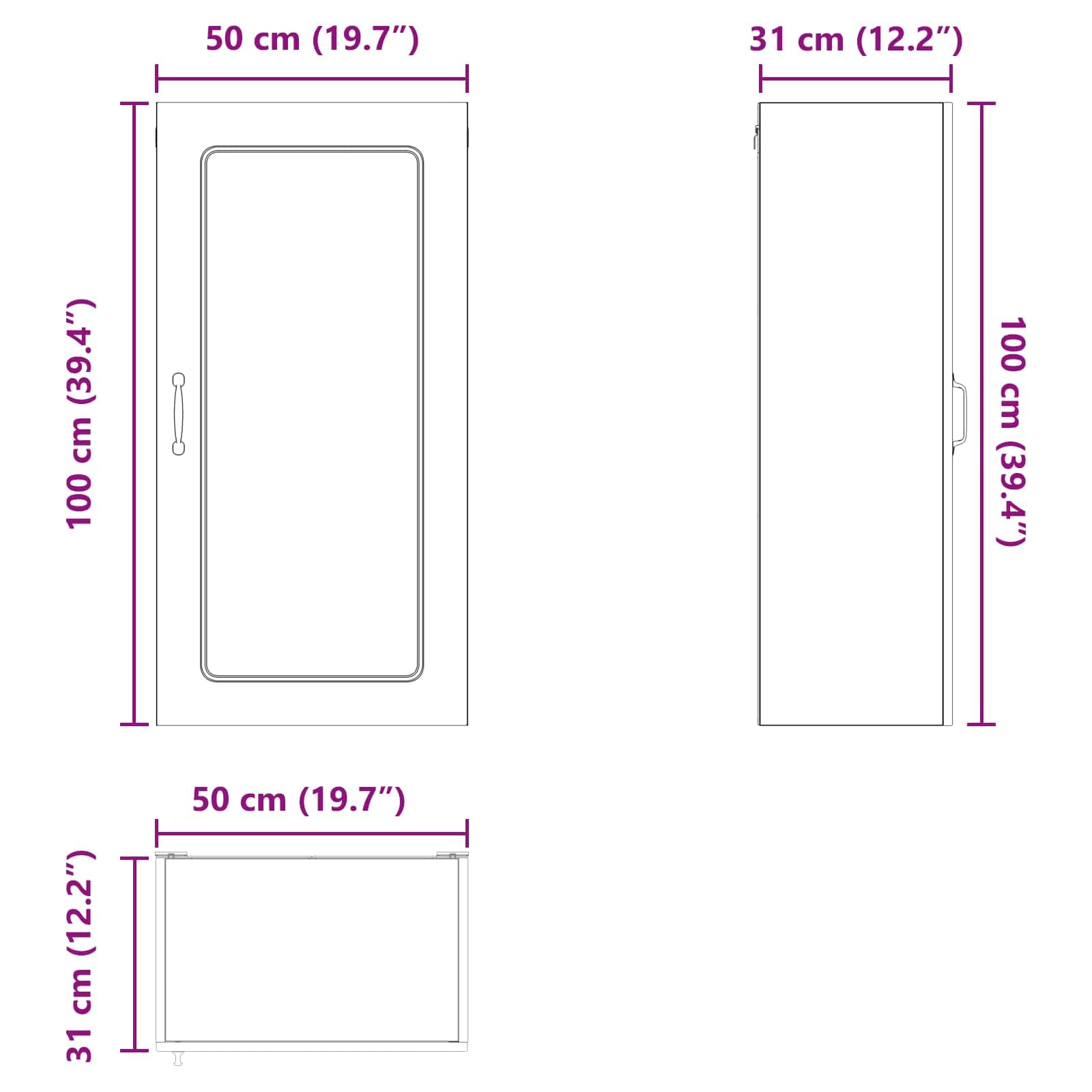 vidaXL Front do zmywarki Kalmar Biały 50 x 31 x 100 cm